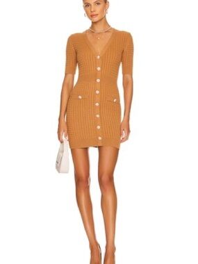 Lovers + Friends Bella Mini Dress (Camel)